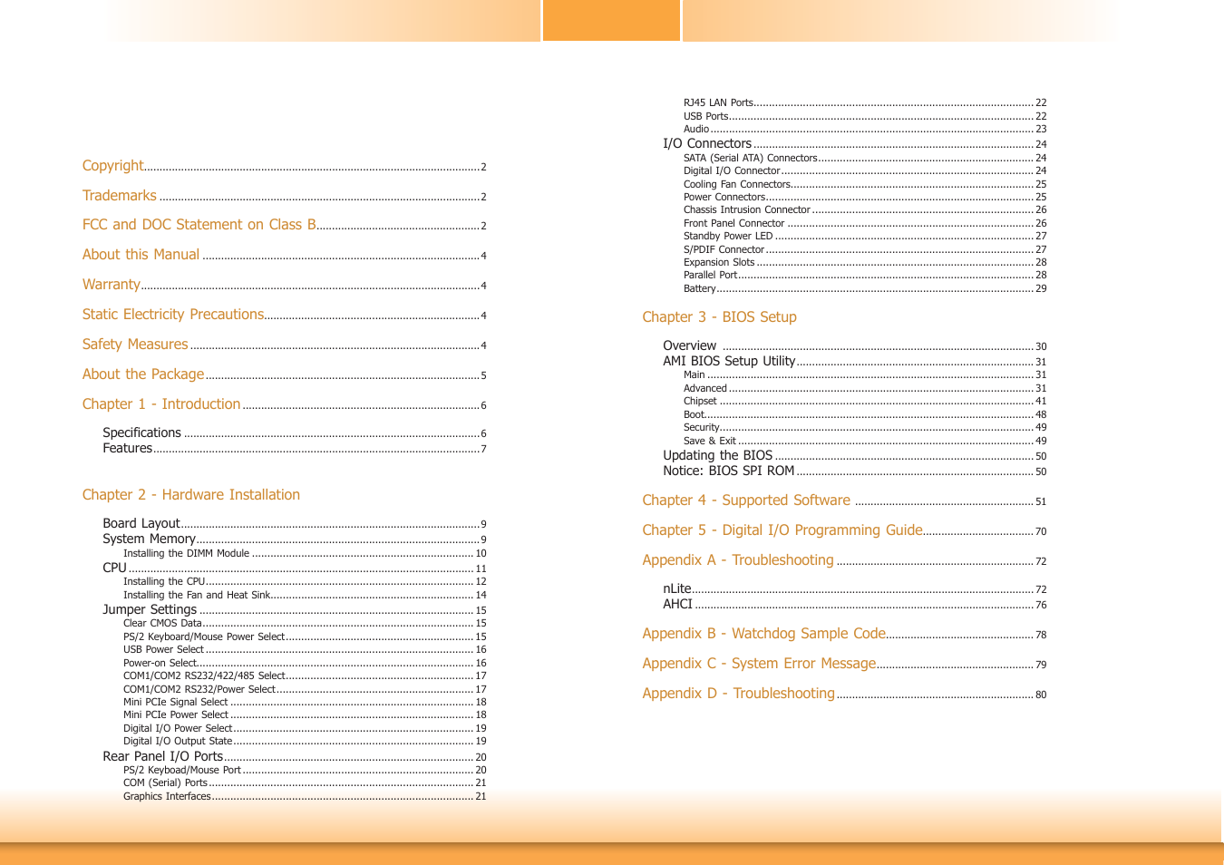 DFI HD330-H81 User Manual | Page 3 / 81