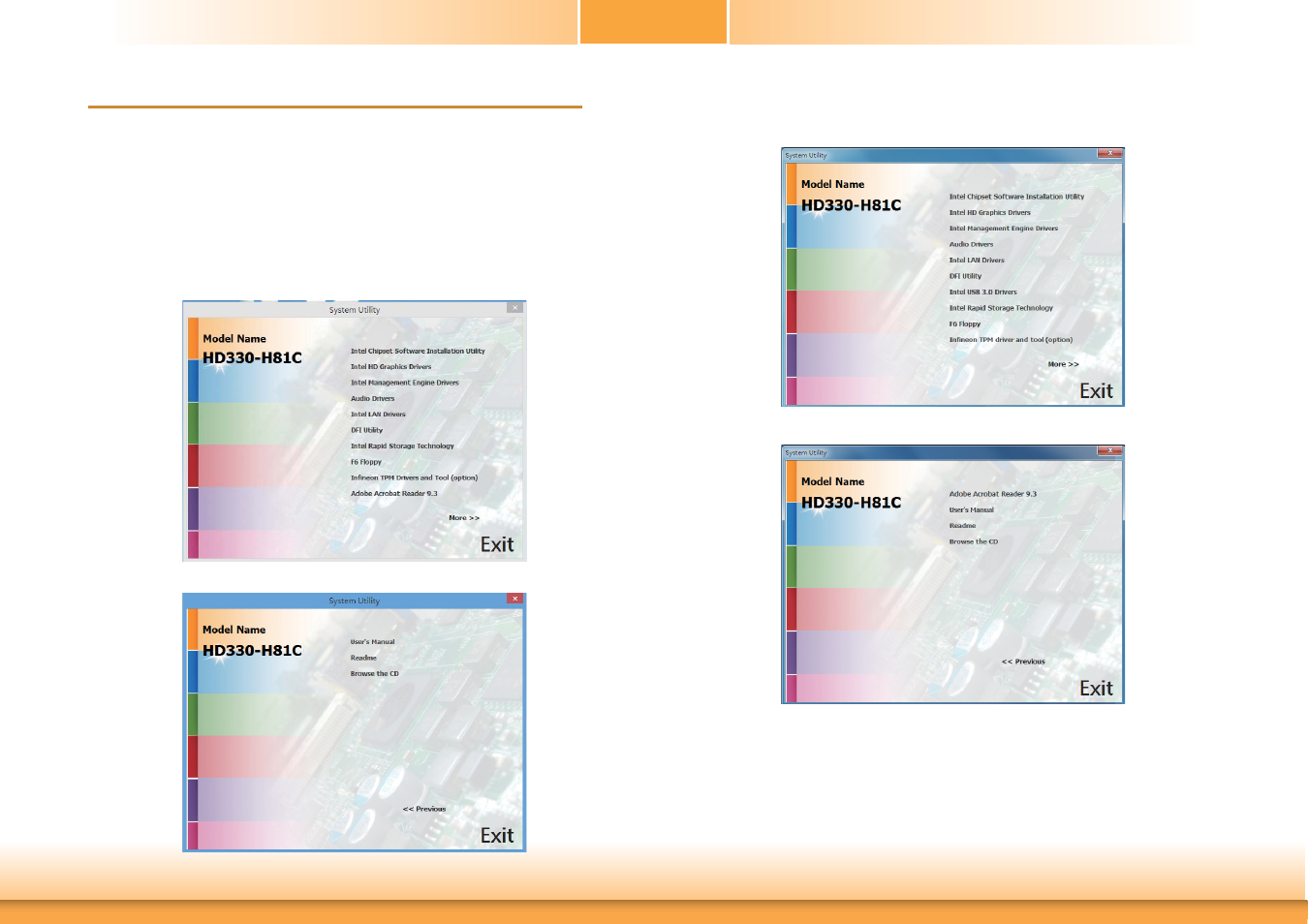 Chapter 4 - supported software, Chapter 4 chapter 4 - supported software | DFI HD330-H81 User Manual | Page 51 / 81