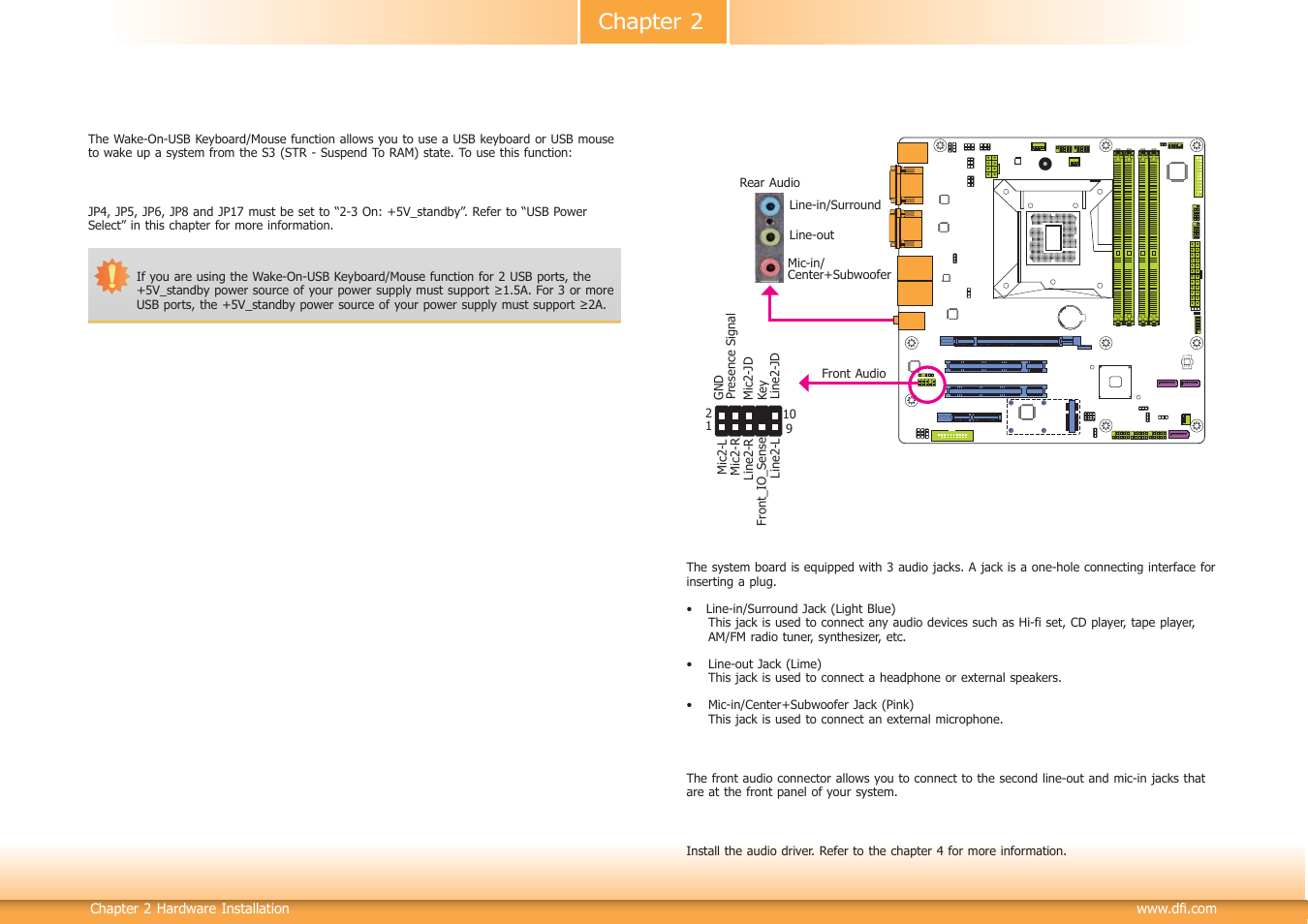 Chapter 2 | DFI HD330-Q87 User Manual | Page 23 / 85
