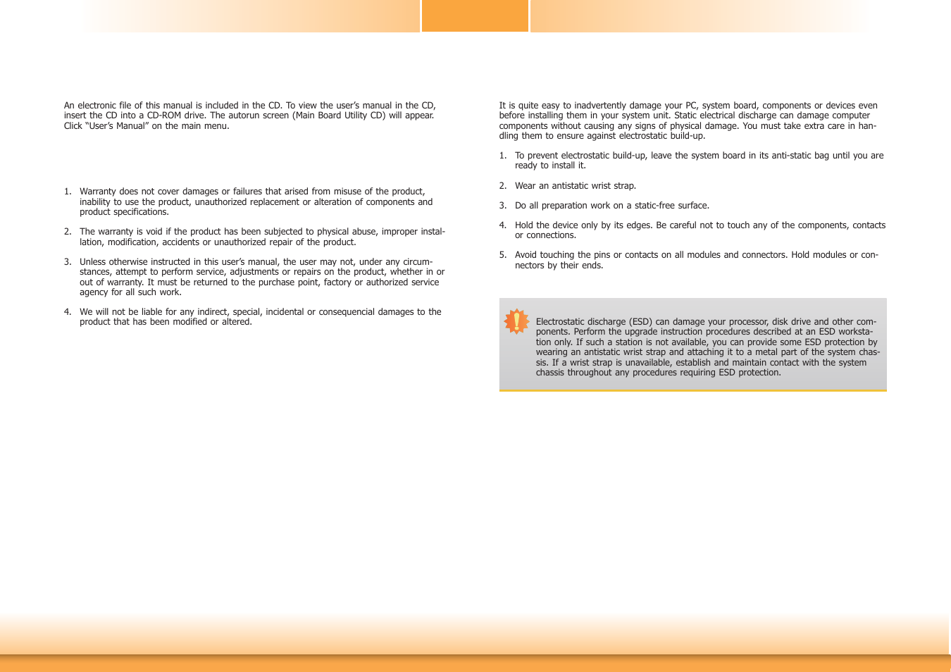 About this manual, Warranty, Static electricity precautions | Safety measures | DFI HD330-Q87 User Manual | Page 4 / 85