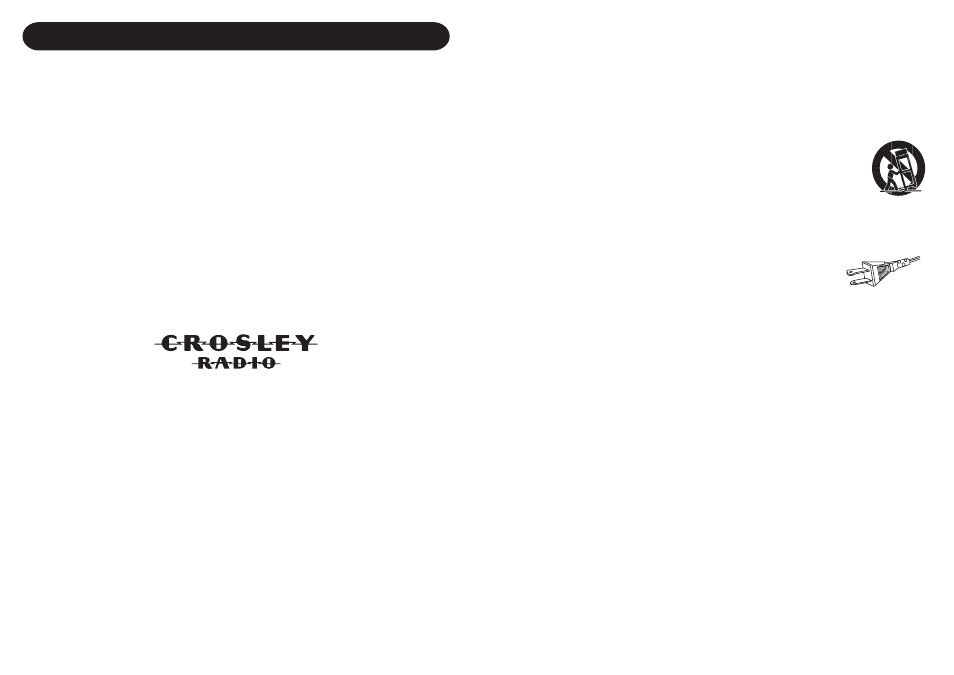 Important safety instruction, Warranty | Crosley Radio CR73 User Manual | Page 2 / 7