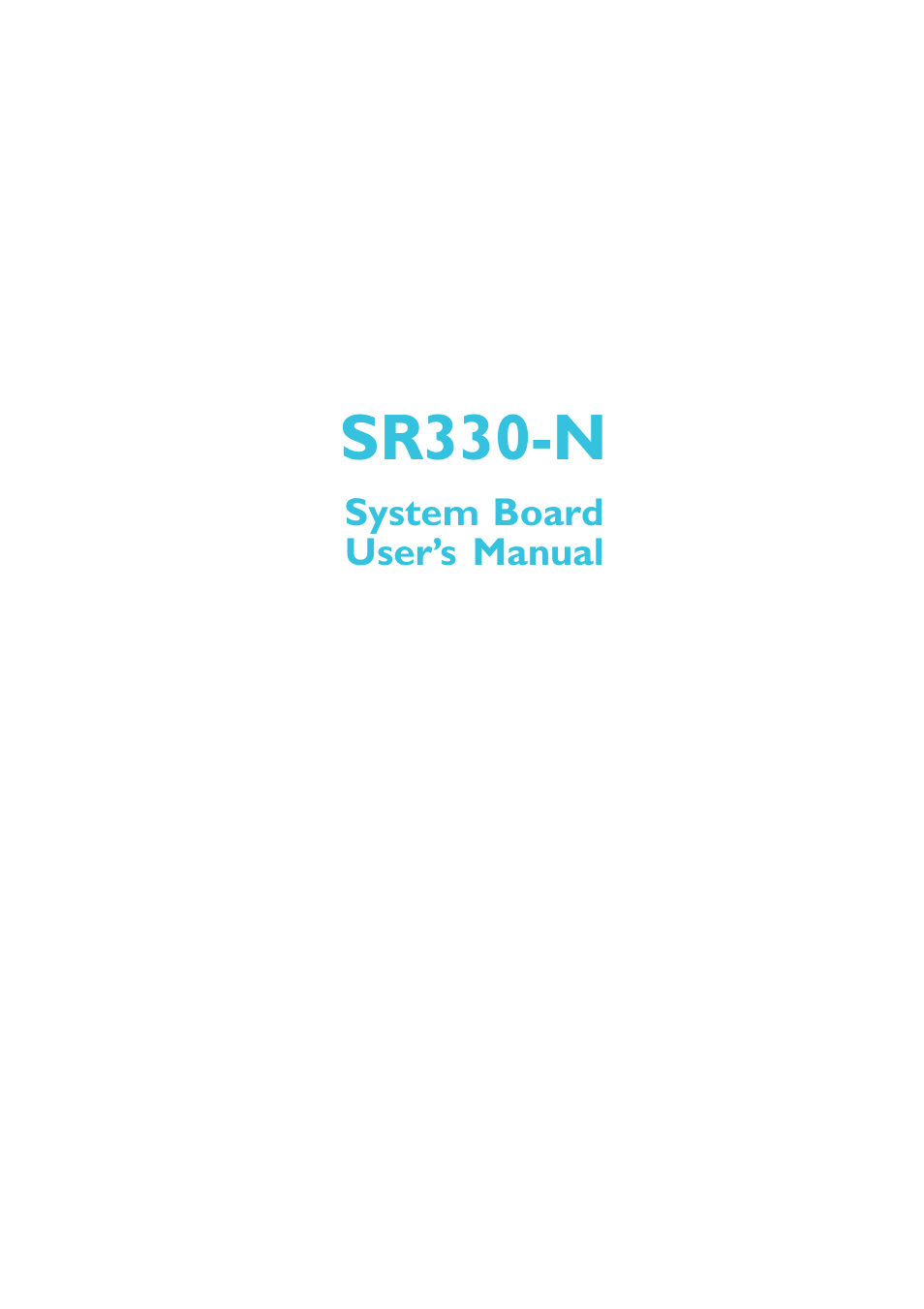 DFI SR330-N User Manual | 155 pages