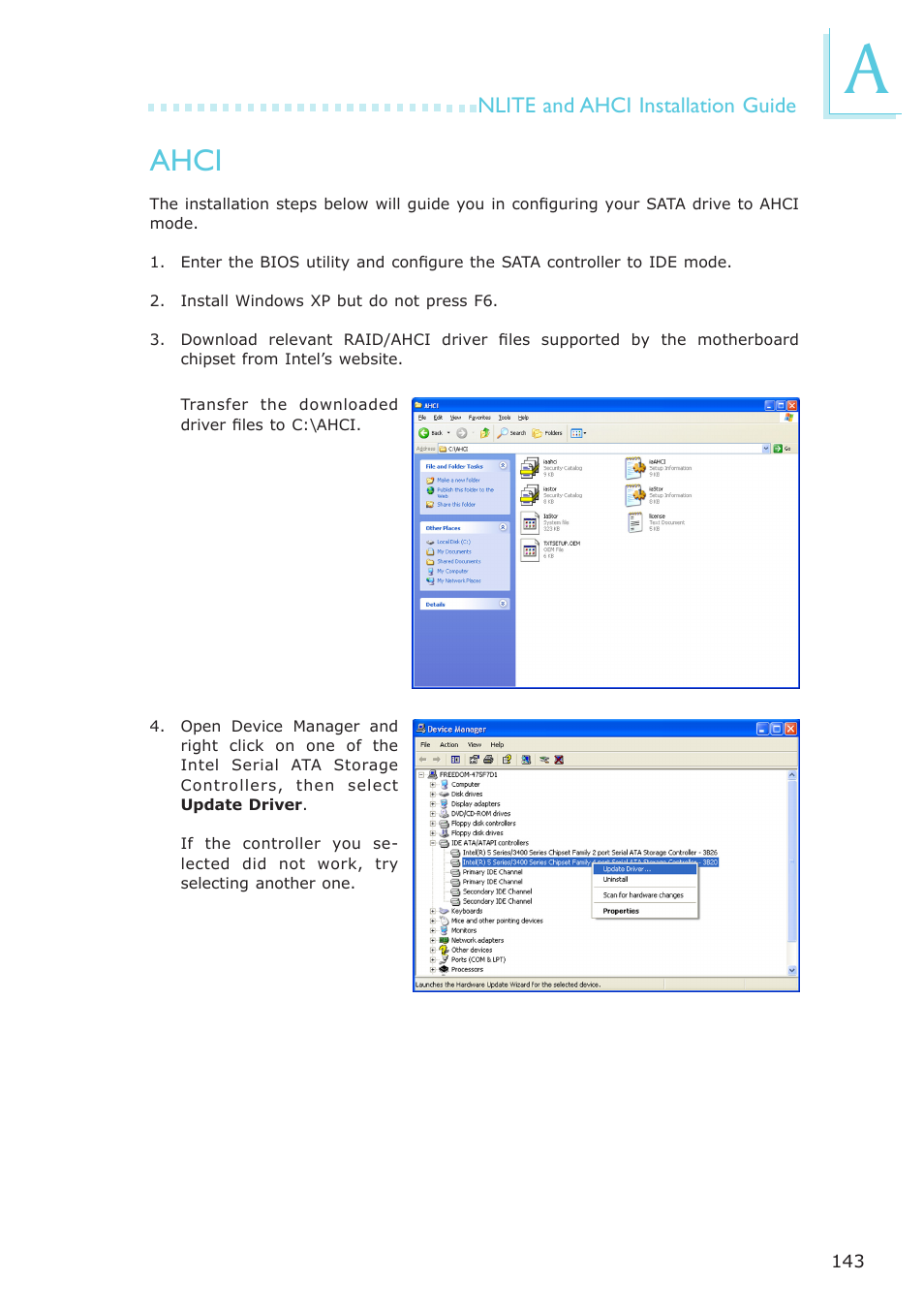 Ahci | DFI SR330-N User Manual | Page 143 / 155