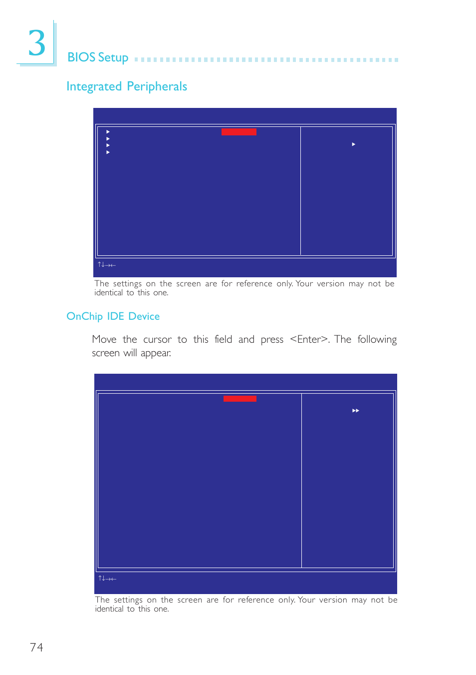 Bios setup integrated peripherals | DFI SR330-N User Manual | Page 74 / 155