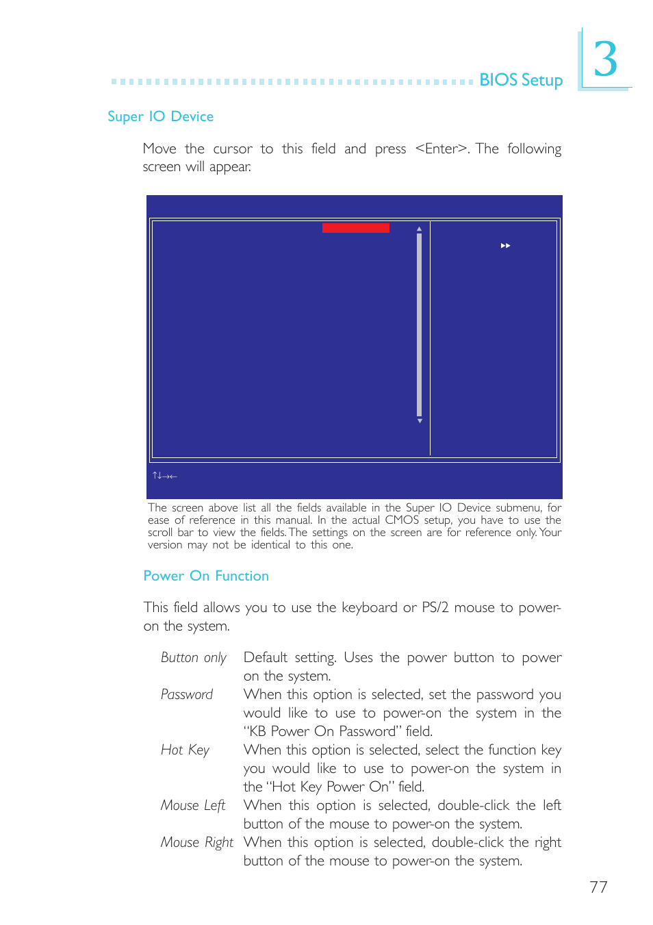Bios setup | DFI SR330-N User Manual | Page 77 / 155