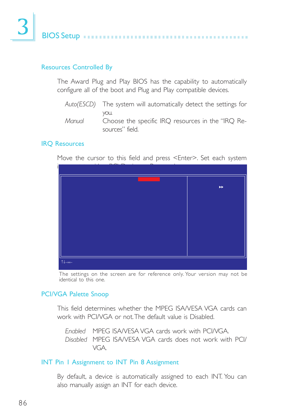 Bios setup | DFI SR330-N User Manual | Page 86 / 155