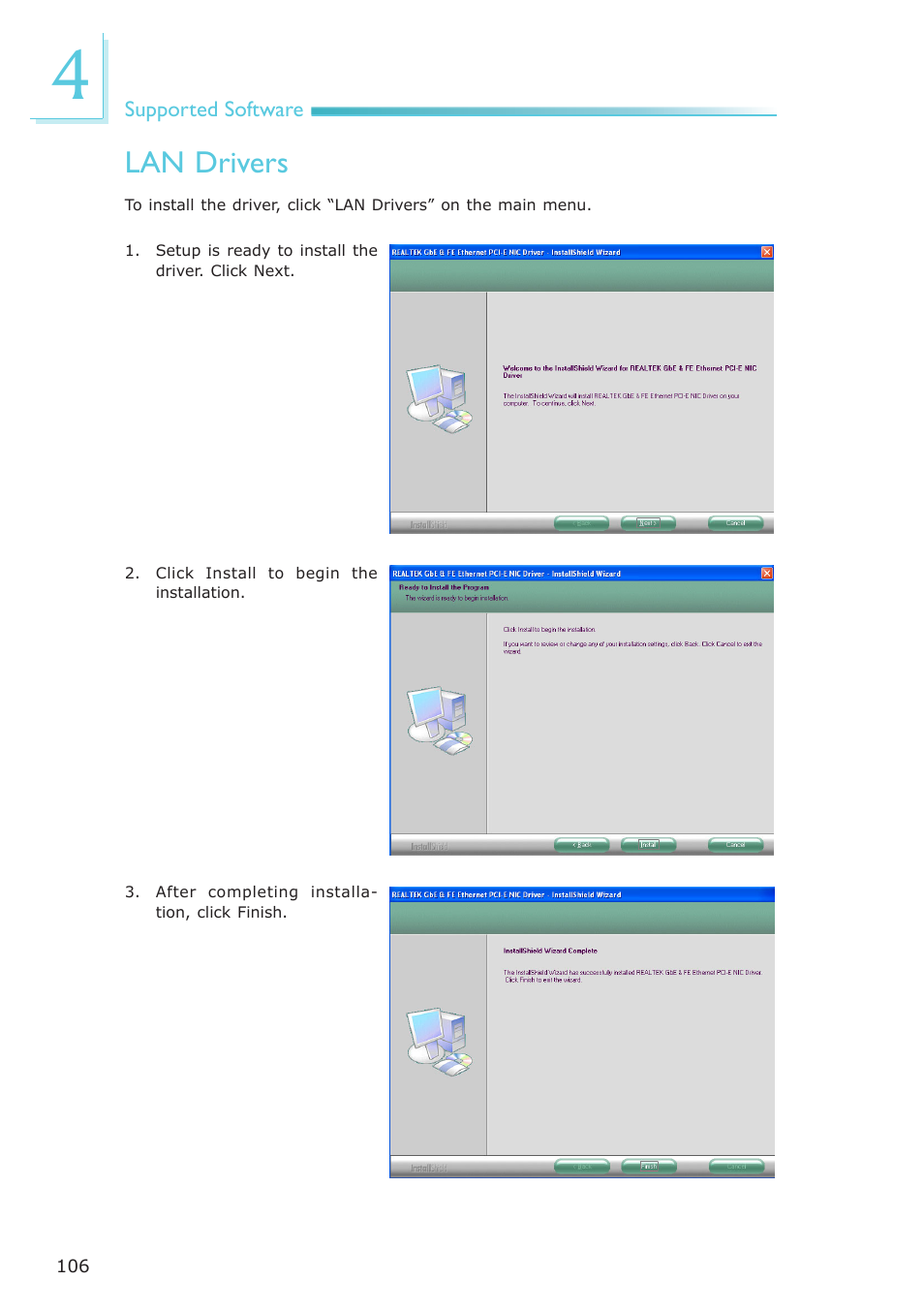 Lan drivers | DFI AM636-B User Manual | Page 106 / 133