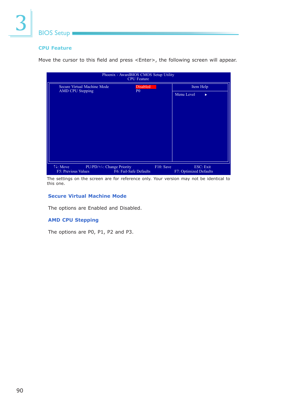 Bios setup | DFI AM636-B User Manual | Page 90 / 133