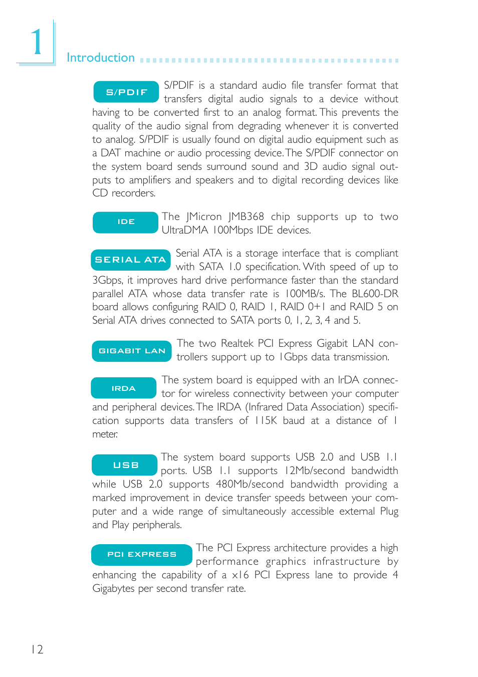 DFI BL600-D User Manual | Page 12 / 149
