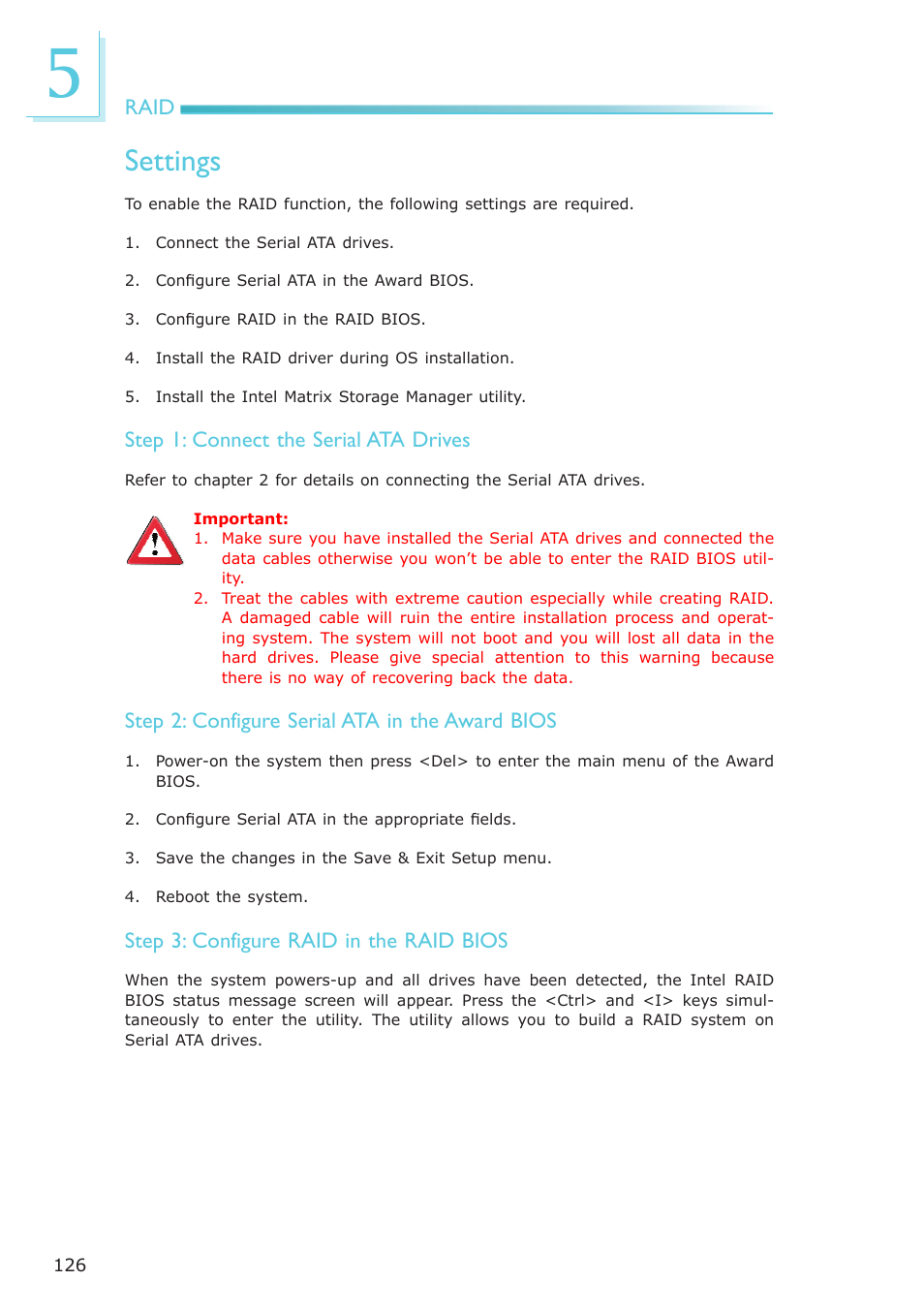 Settings | DFI BL600-D User Manual | Page 126 / 149