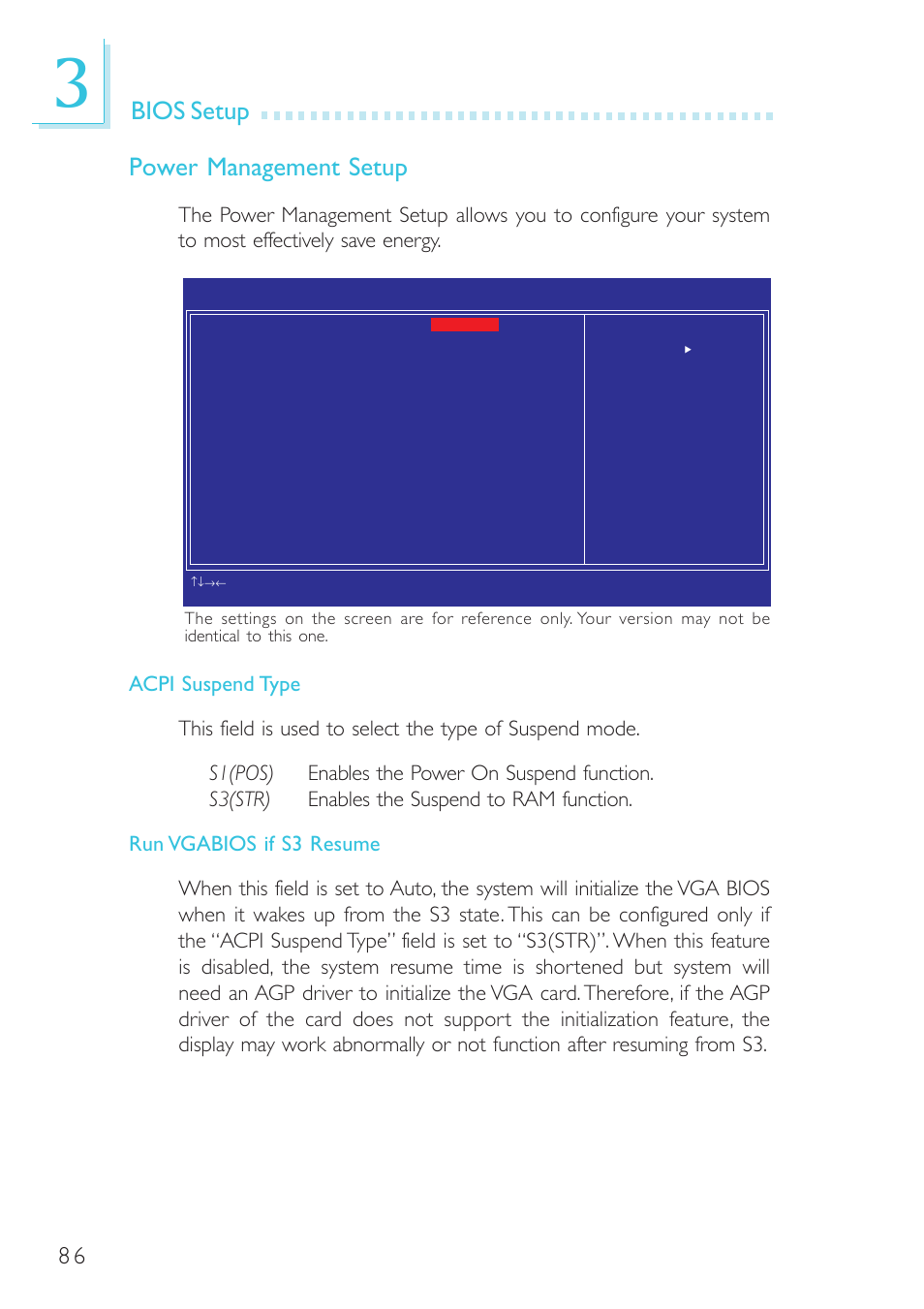 Bios setup power management setup | DFI BL600-D User Manual | Page 86 / 149