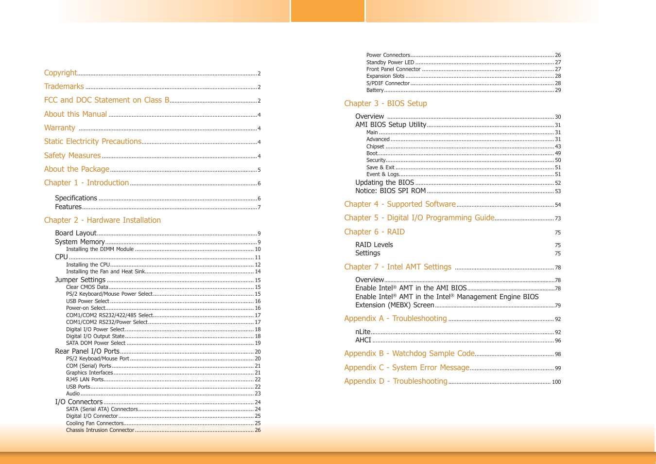 DFI DL631-C226 User Manual | Page 3 / 101