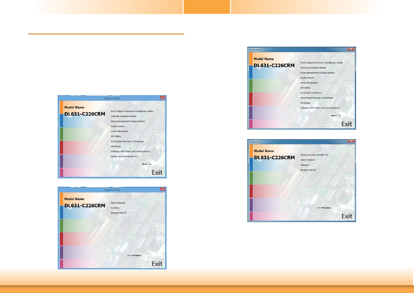 Chapter 4 - supported software, Chapter 4 chapter 4 - supported software | DFI DL631-C226 User Manual | Page 54 / 101