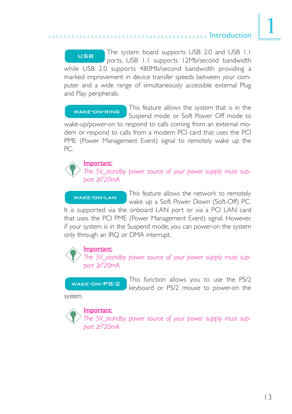 DFI G7B630-B User Manual | Page 13 / 154