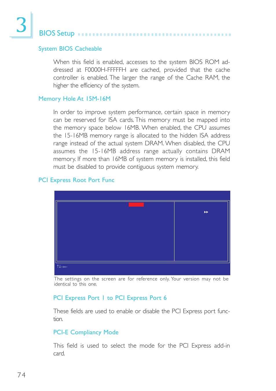 Bios setup | DFI G7B630-B User Manual | Page 74 / 154