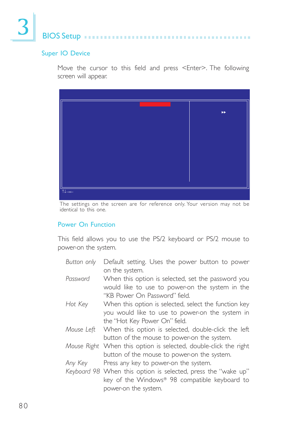 Bios setup | DFI G7B630-B User Manual | Page 80 / 154
