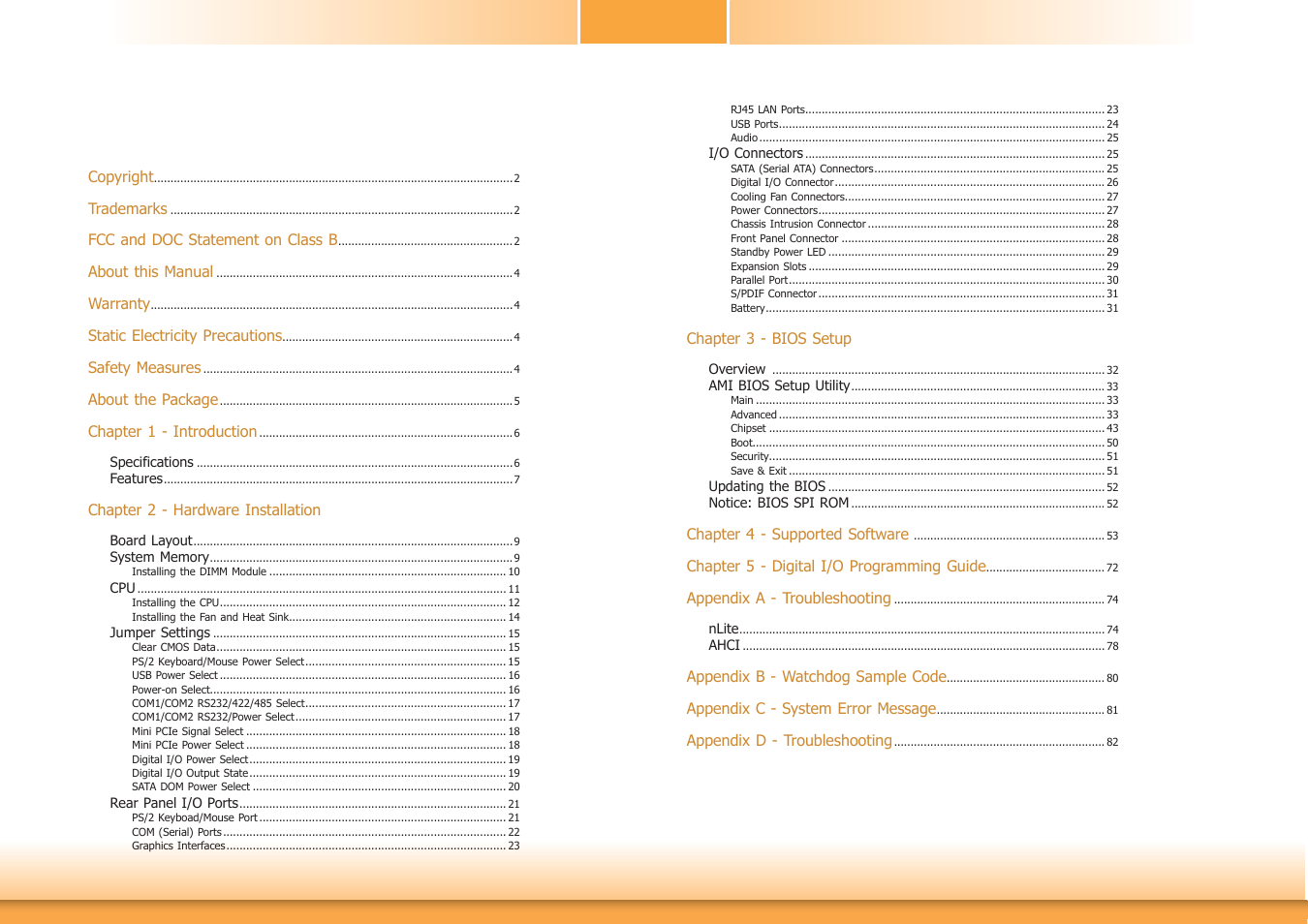 DFI HD630-H81 User Manual | Page 3 / 83