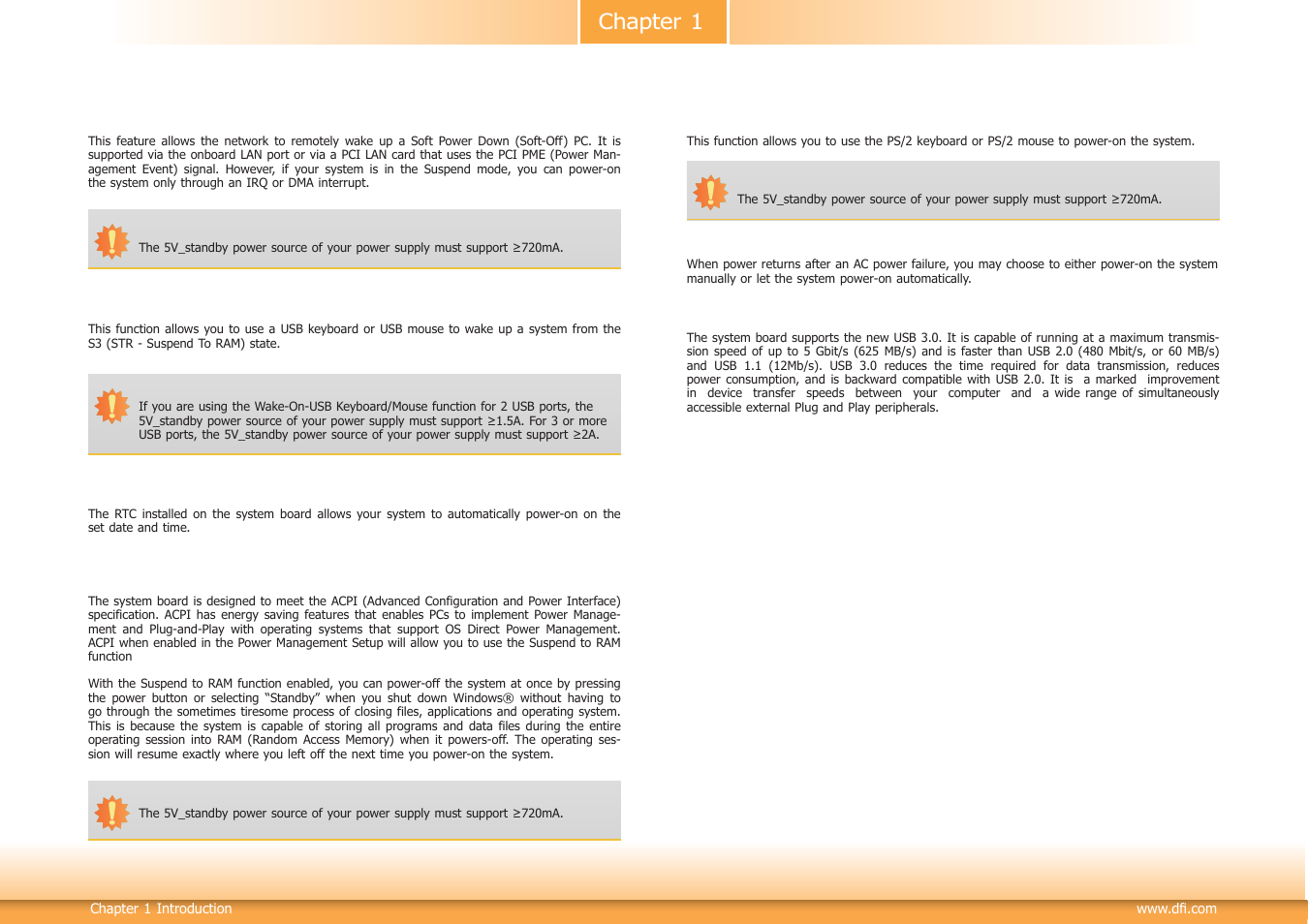 Chapter 1 | DFI HD630-H81 User Manual | Page 8 / 83
