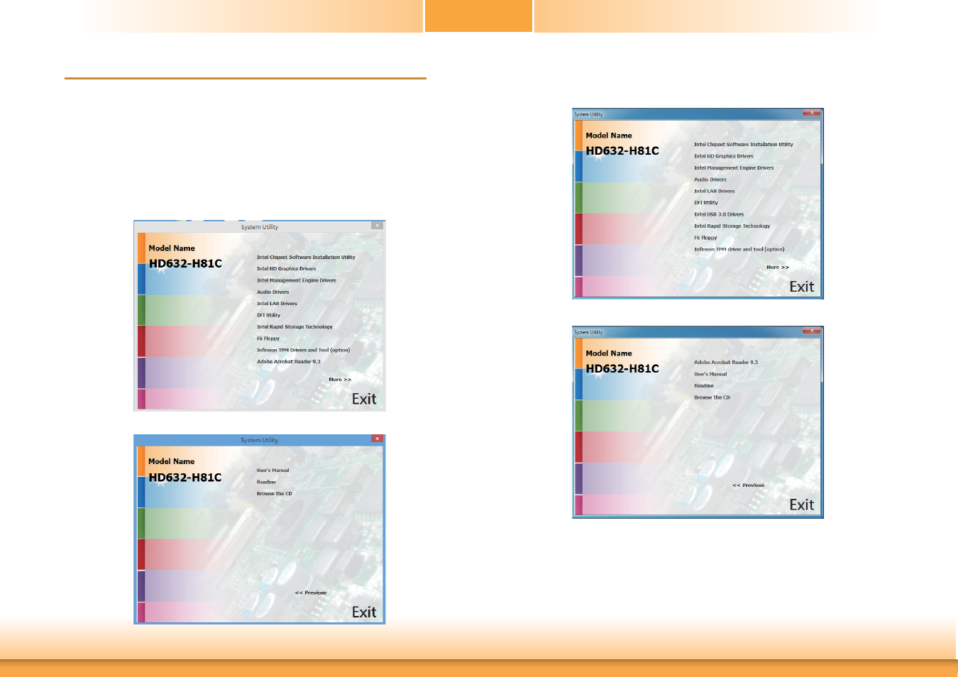 Chapter 4 - supported software, Chapter 4 chapter 4 - supported software | DFI HD632-H81 User Manual | Page 53 / 83