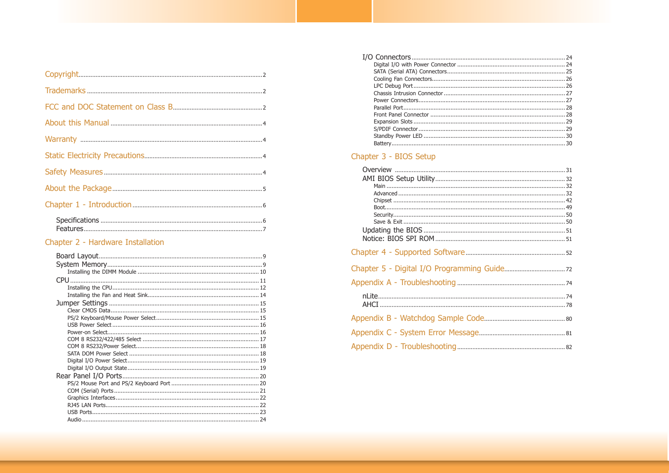 DFI HD636-H81CS User Manual | Page 3 / 83