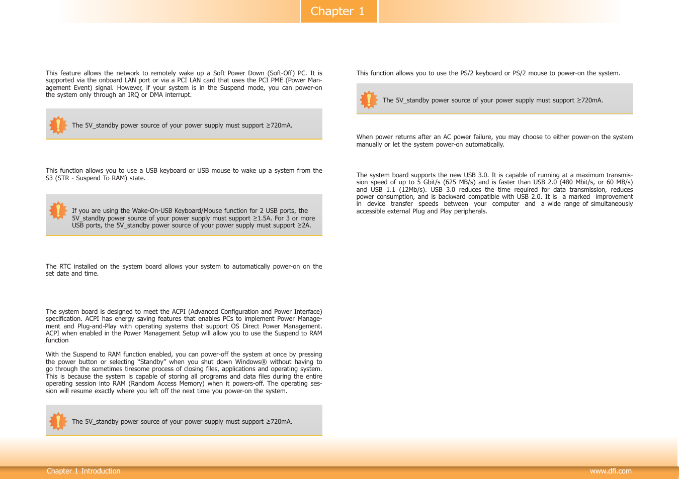 Chapter 1 | DFI HD636-H81CS User Manual | Page 8 / 83