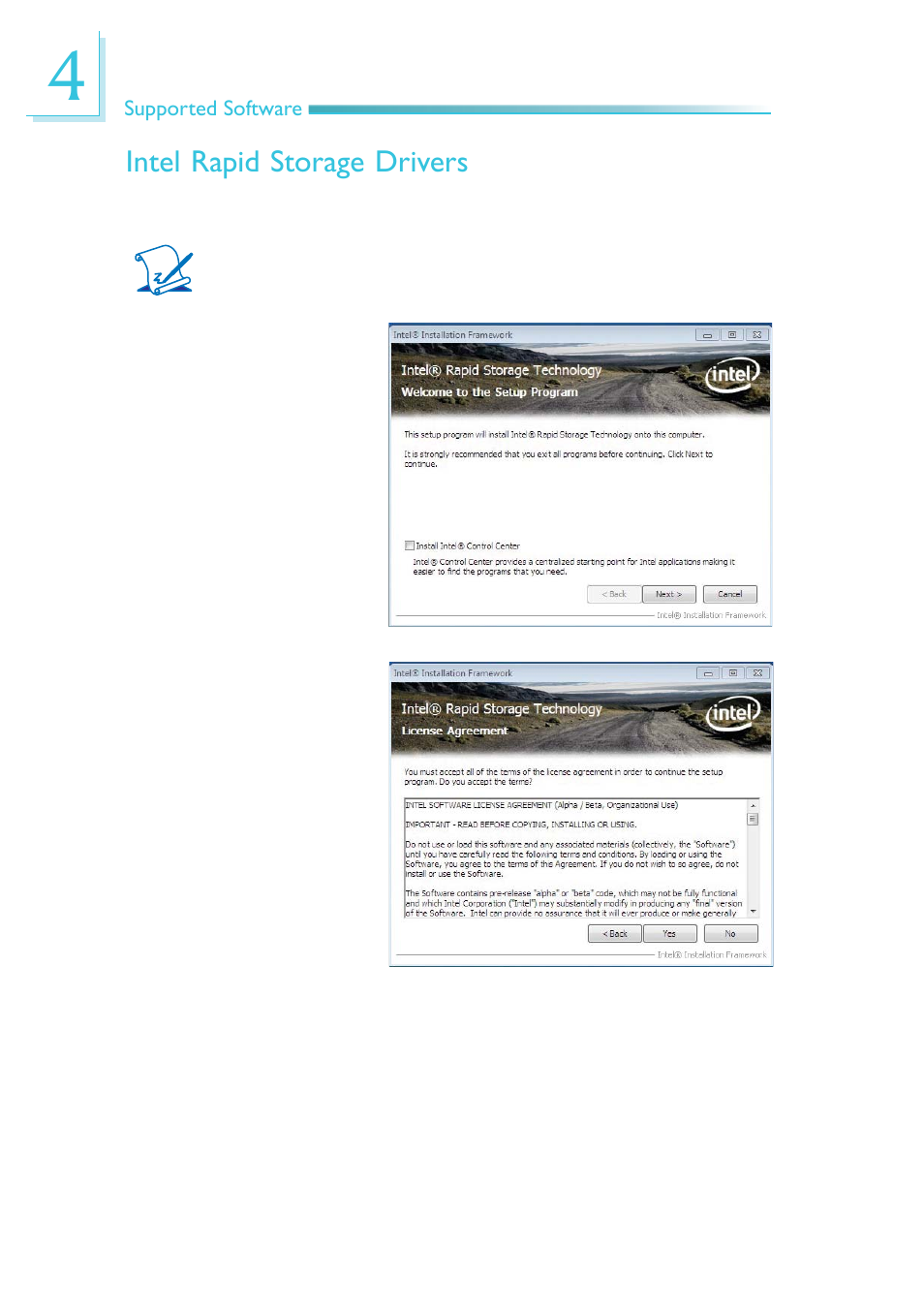 Intel rapid storage drivers | DFI MB630-CRM User Manual | Page 112 / 171