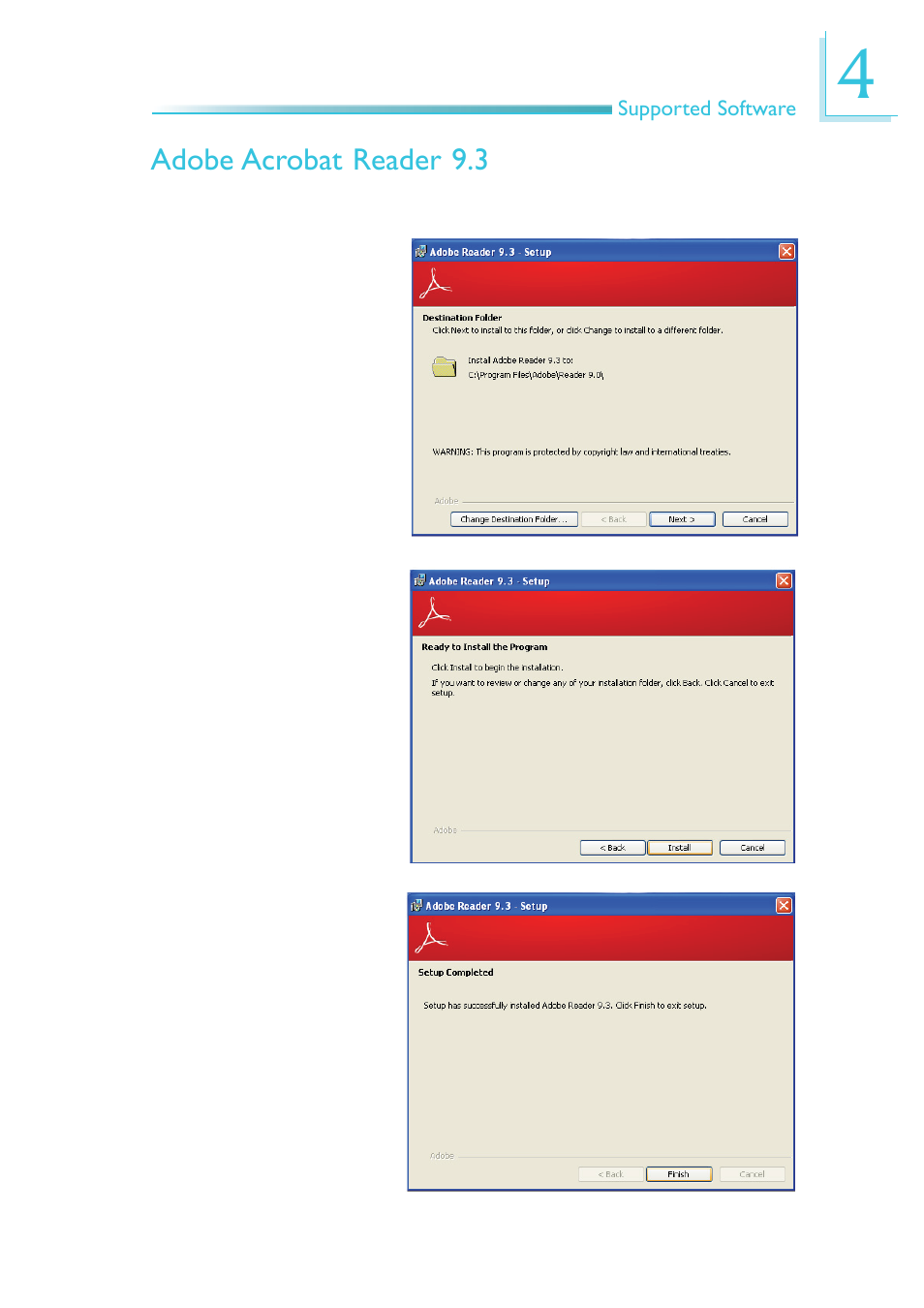 Adobe acrobat reader 9.3 | DFI MB630-CRM User Manual | Page 119 / 171