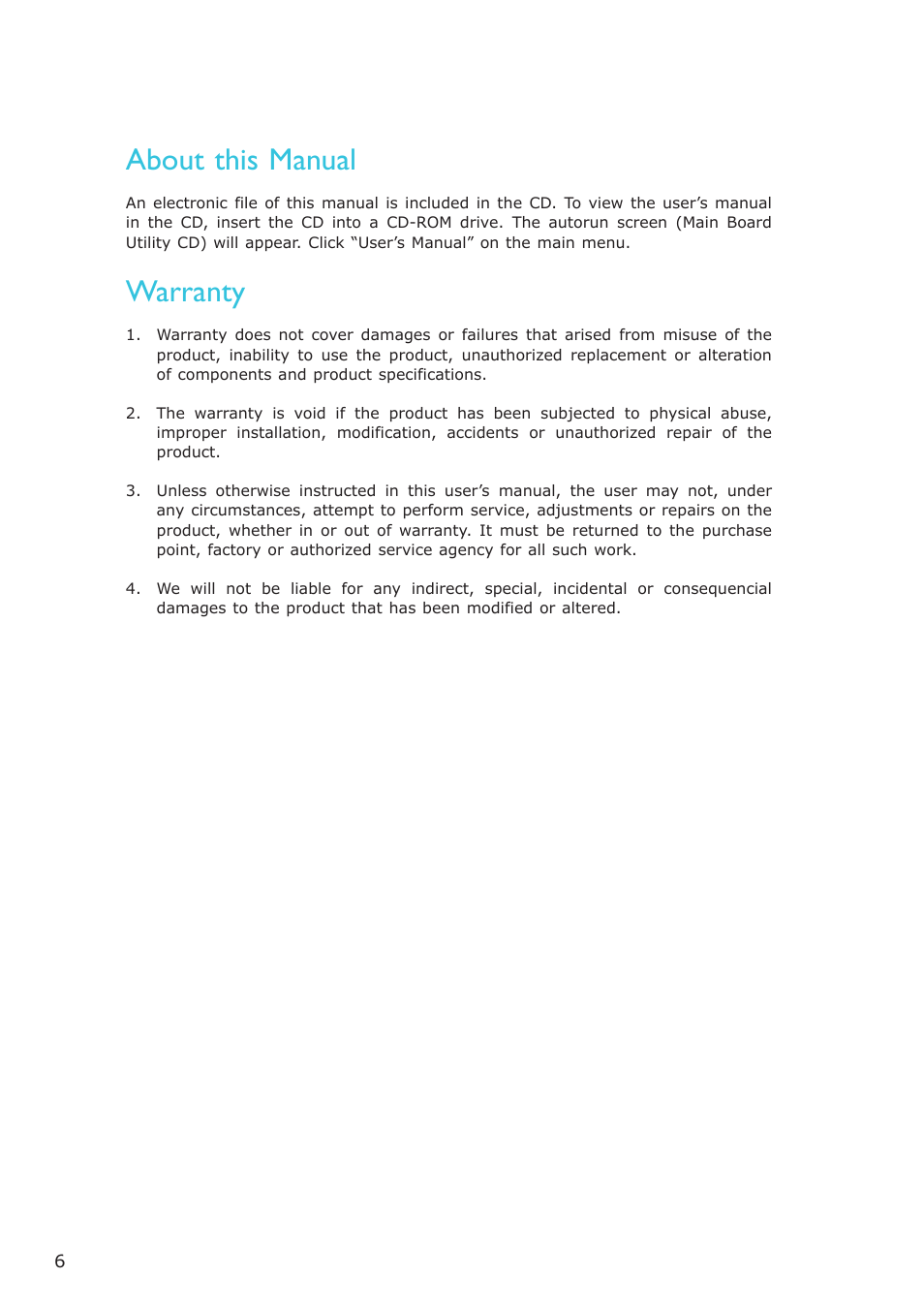 About this manual, Warranty | DFI MB630-CRM User Manual | Page 6 / 171