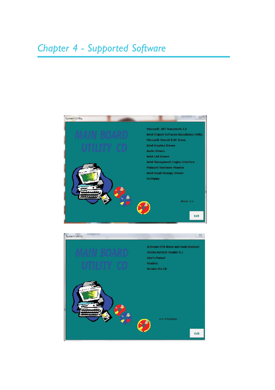 Chapter 4 - supported software | DFI MB630-CRM User Manual | Page 92 / 171