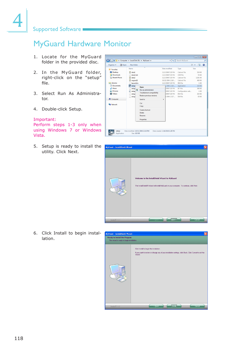 Myguard hardware monitor | DFI PT631-IPM User Manual | Page 118 / 184