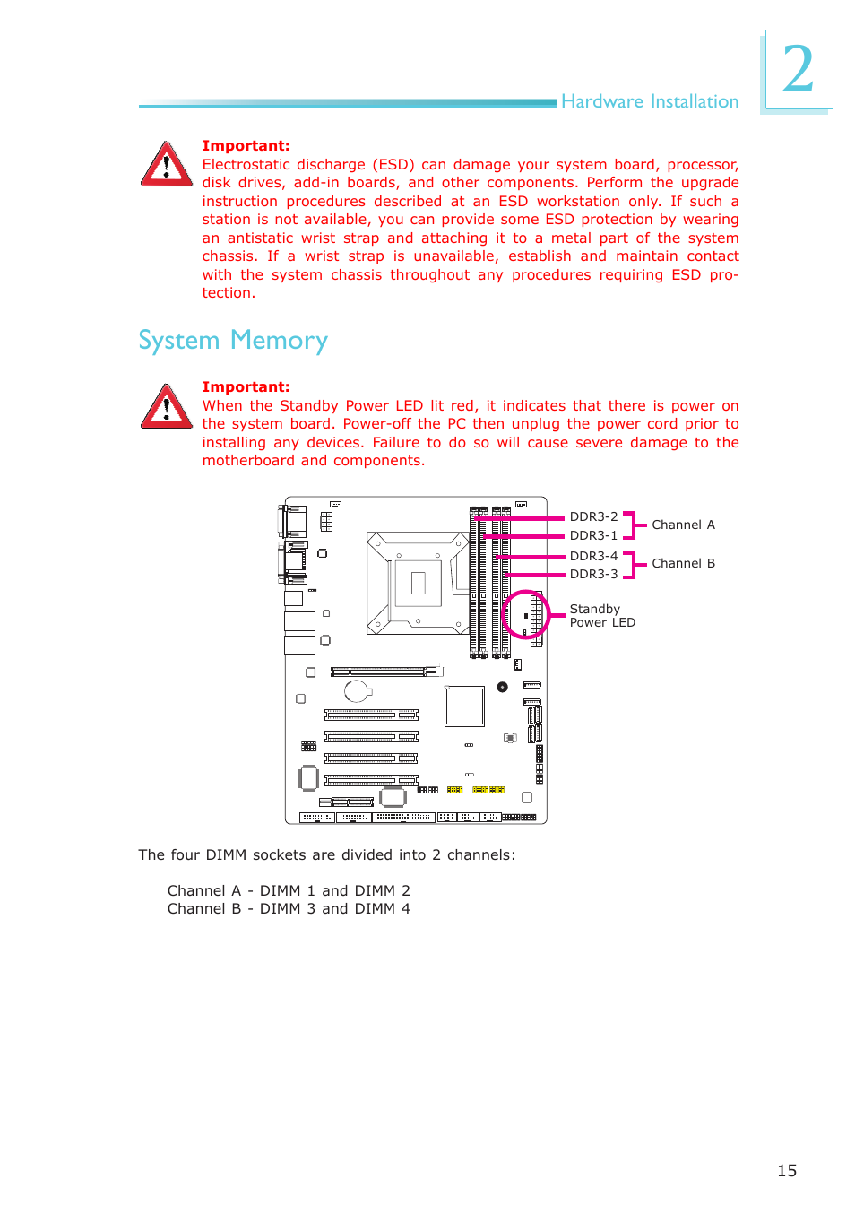 System memory | DFI PT631-IPM User Manual | Page 15 / 184