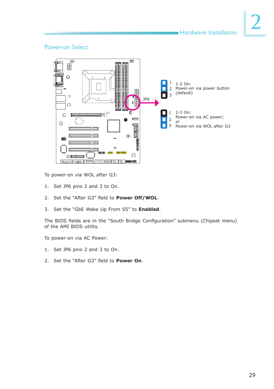 Hardware installation power-on select | DFI PT631-IPM User Manual | Page 29 / 184