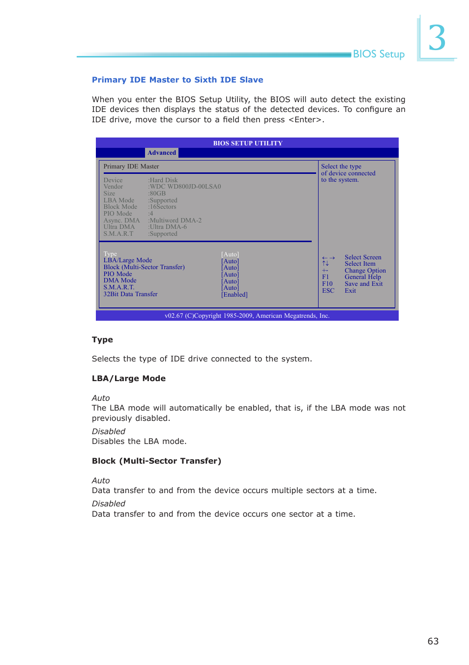 Bios setup | DFI PT631-IPM User Manual | Page 63 / 184