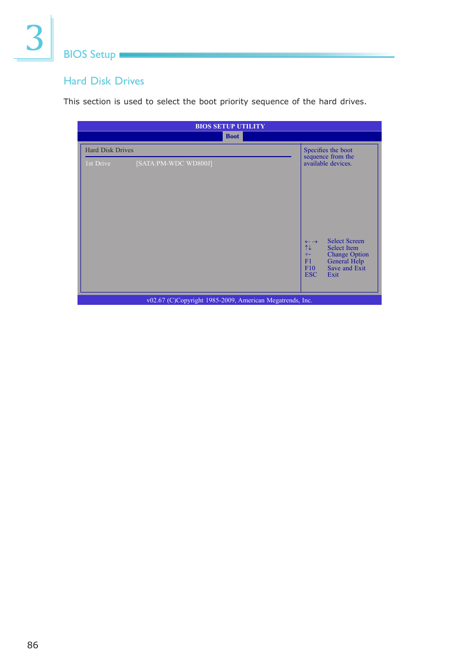 Bios setup, Hard disk drives | DFI PT631-IPM User Manual | Page 86 / 184