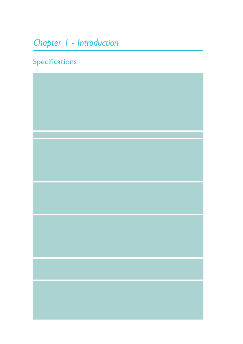 Chapter 1 - introduction, Specifications, Introduction | DFI SB630-CRM User Manual | Page 10 / 183