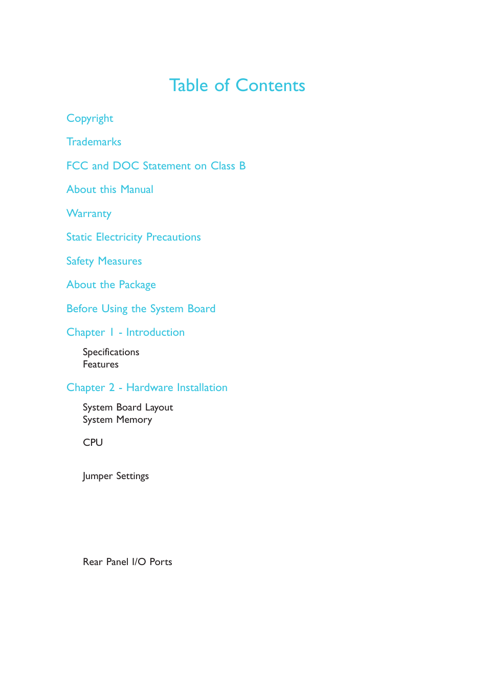DFI SB630-CRM User Manual | Page 4 / 183