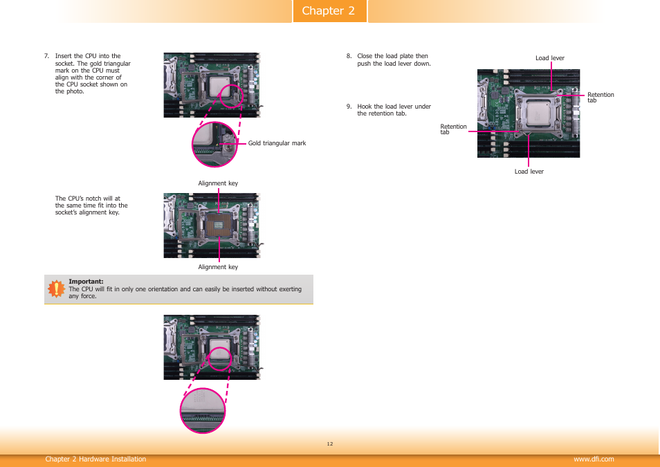 Chapter 2 | DFI RL830-C602/C604 User Manual | Page 12 / 67