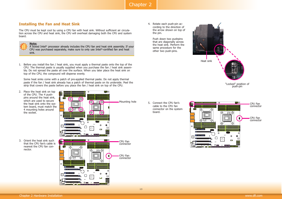 Chapter 2 | DFI RL830-C602/C604 User Manual | Page 13 / 67
