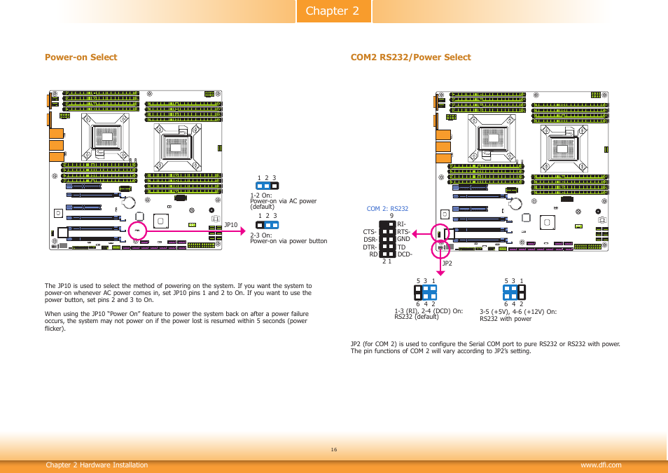 Chapter 2 | DFI RL830-C602/C604 User Manual | Page 16 / 67