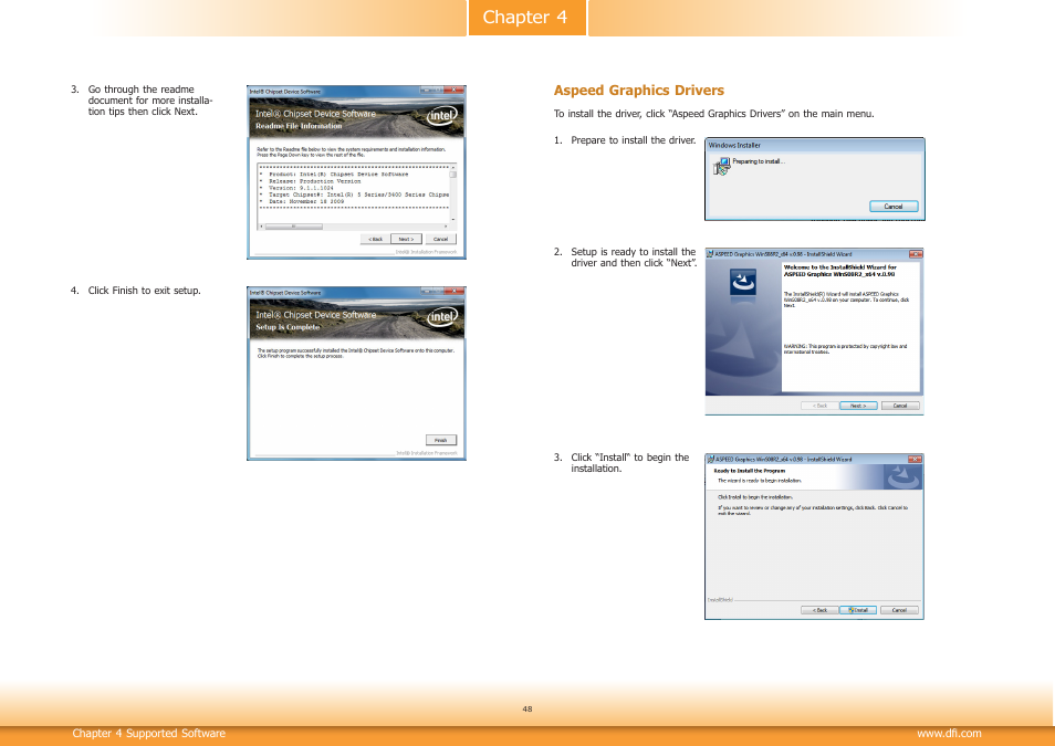 Chapter 4 | DFI RL830-C602/C604 User Manual | Page 48 / 67