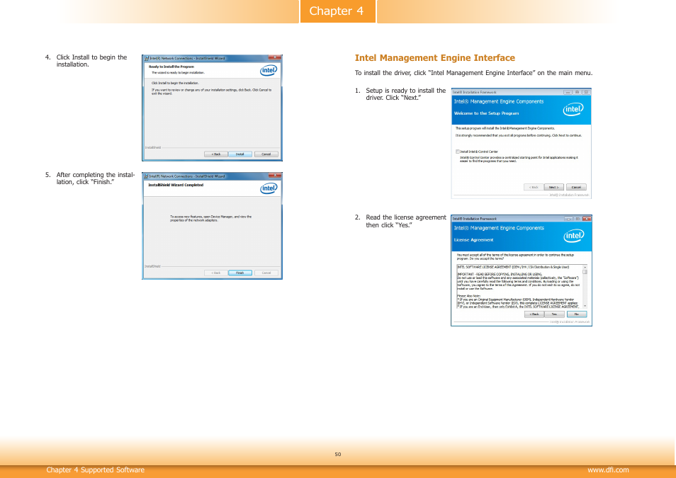 Chapter 4 | DFI RL830-C602/C604 User Manual | Page 50 / 67