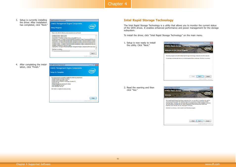 Chapter 4 | DFI RL830-C602/C604 User Manual | Page 51 / 67