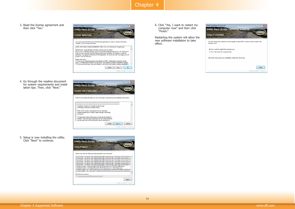 Chapter 4 | DFI RL830-C602/C604 User Manual | Page 52 / 67