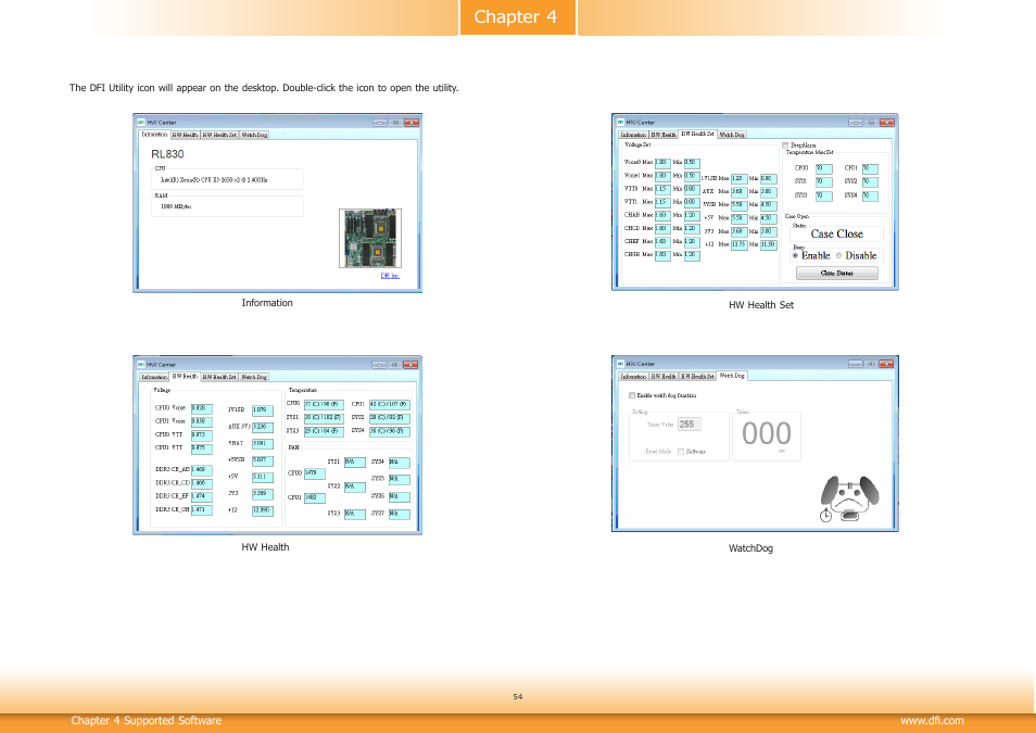 Chapter 4 | DFI RL830-C602/C604 User Manual | Page 54 / 67