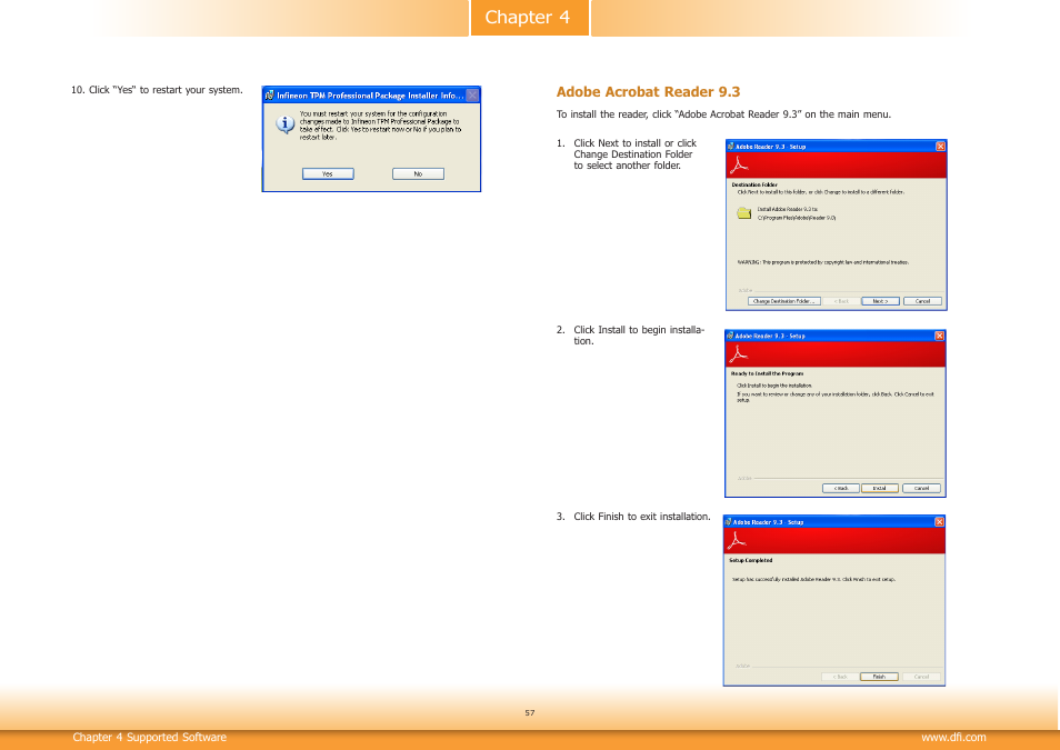 Chapter 4 | DFI RL830-C602/C604 User Manual | Page 57 / 67