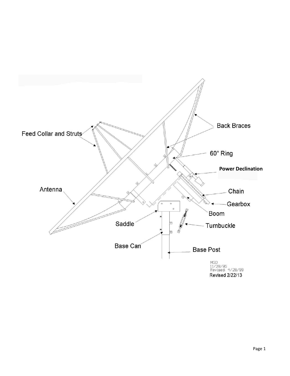 Horizon-to-horizon mount | DH Satellite 60 Horizon to Horizon/Powered Dec User Manual | Page 2 / 23