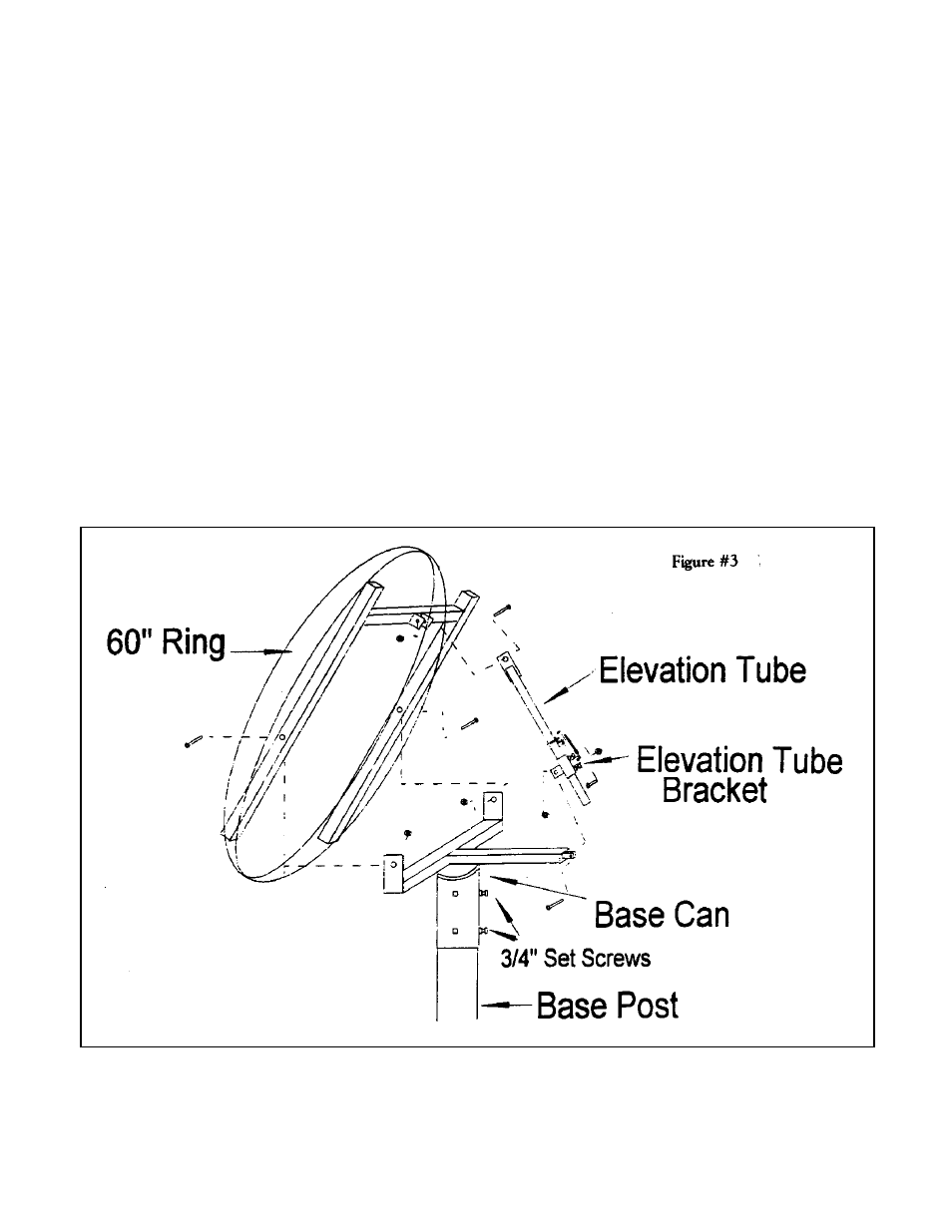 Assembling the ring to the base | DH Satellite 60 Fixed Az-El Mount User Manual | Page 6 / 21
