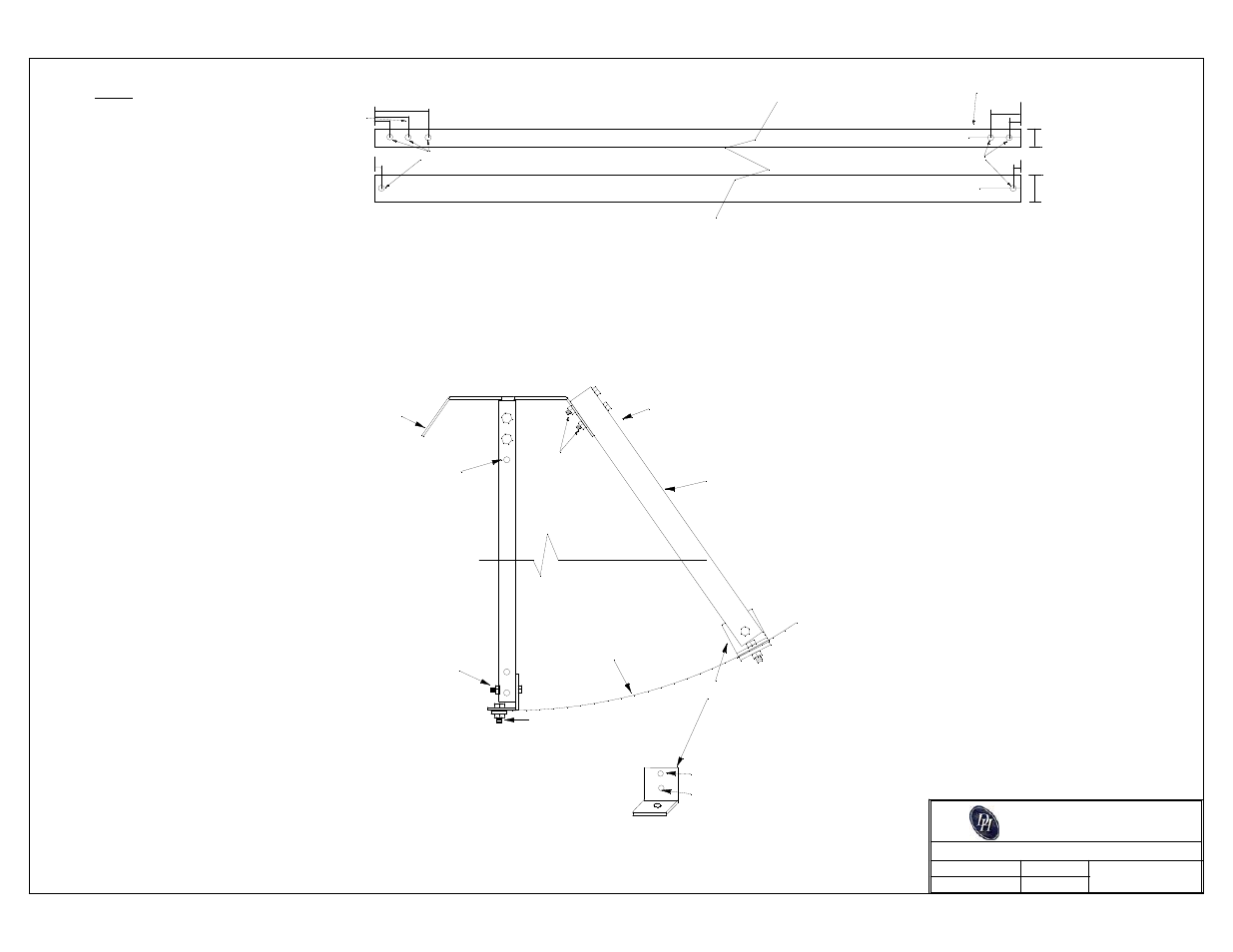 Page 6a, Feed struts 2" x 2" angle brackets antenna, 1/2" x 3" bolt | This bolt hole not used, C14f-hd or c24hd collar | DH Satellite 1PC or 4PC 3m, 3.7m, & 3.8m  48 Polar/Fixed Mount User Manual | Page 11 / 18