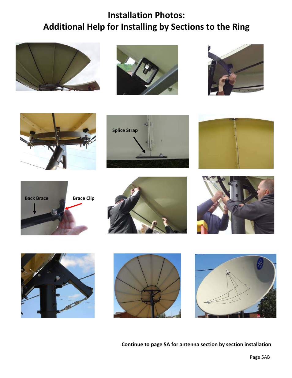 DH Satellite 1PC or 8PC 4.2m  &  4.5m 48 Polar/Fixed Mount User Manual | Page 8 / 15