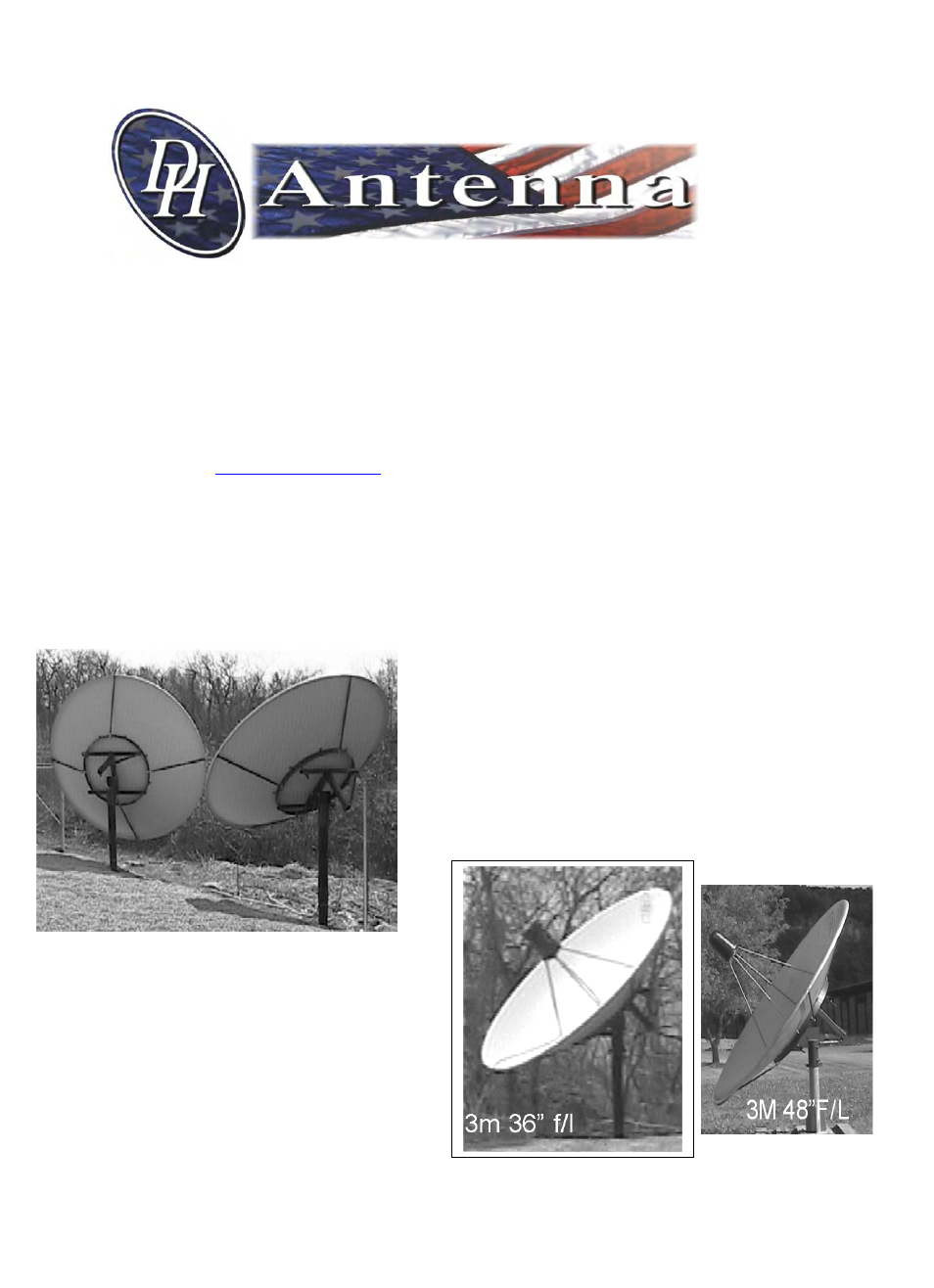 DH Satellite 3M 1 PC Ant 48 Polar or Fixed Series User Manual | 10 pages